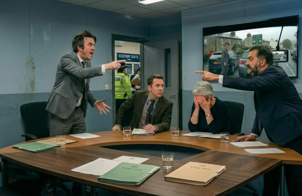 Dashcam footage being reviewed on a screen